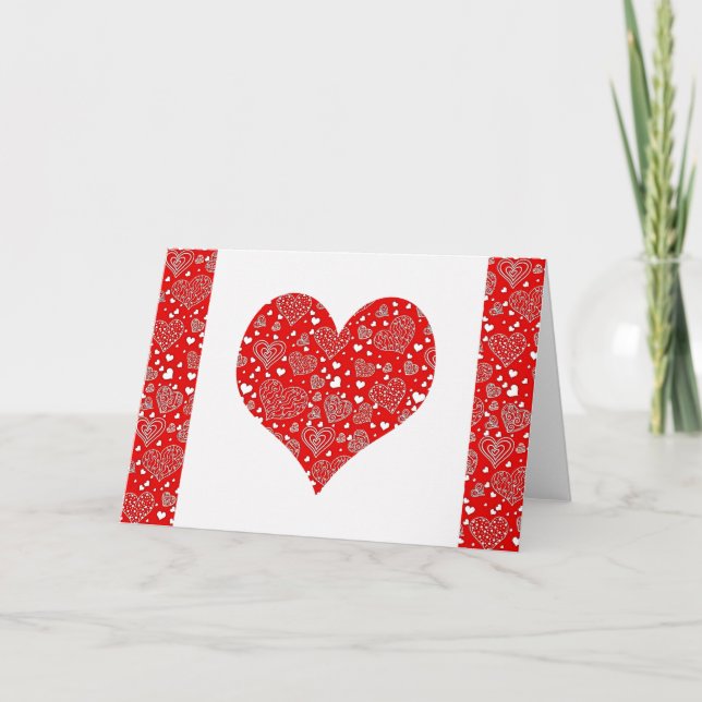 Tarjeta Corazones personalizados (Anverso)