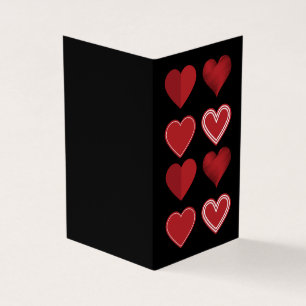 Tarjeta Corazones Platonic Valentine Notecard 25pk