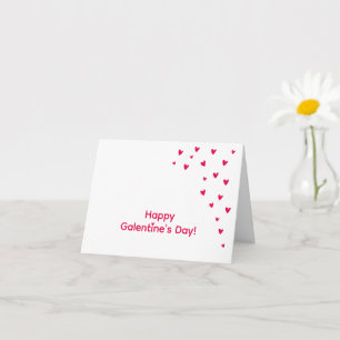 Tarjeta Corazones Rojos Pequeños y Lindos - Feliz Día de G