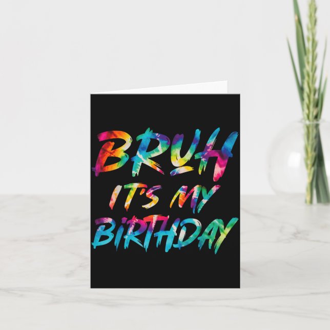 Tarjeta Corbata de Cumpleaños Divertido Cumpleaños Frase S (Anverso)