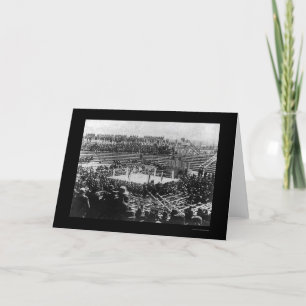 Tarjeta Corbett contra el combate de boxeo de Fitzsimmons