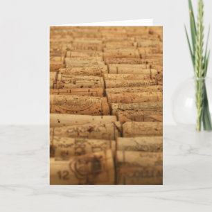 Tarjeta Corchos del vino