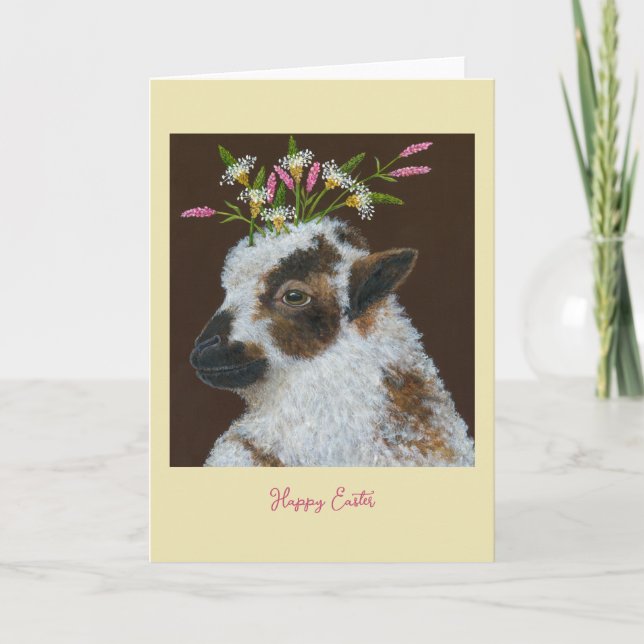 Tarjeta Cordero de Pascua (Anverso)