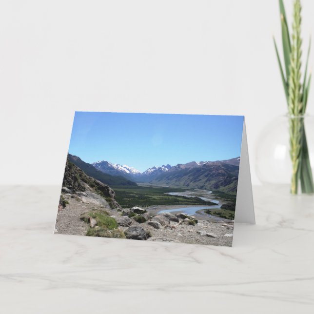 Tarjeta Cordillera de Andes, Patagonia (Anverso)