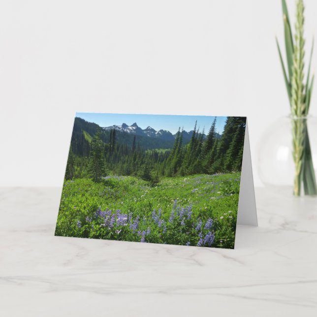 Tarjeta Cordillera de las Cascadas desde el Parque Naciona (Anverso)