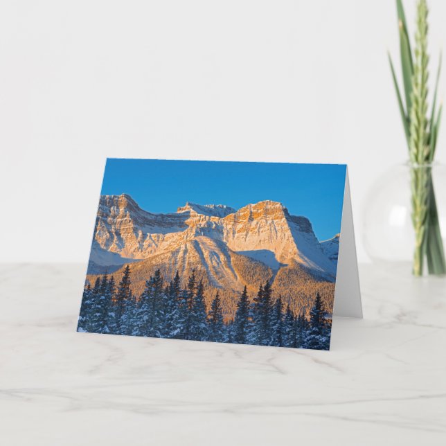 Tarjeta Cordillera Waputik en Montañas Rocosas de Canadá (Anverso)