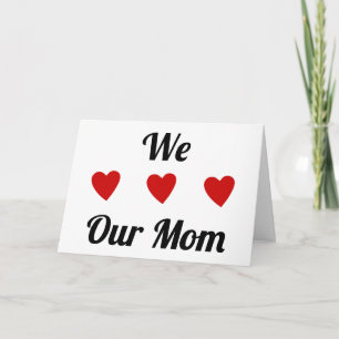 Tarjeta Coreamos a nuestra madre   Amar a MOM   Feliz Día 