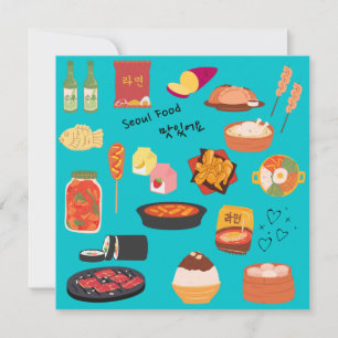 Tarjeta coreana SEOULFOOD