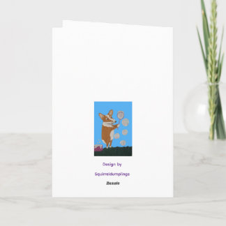 Tarjeta Corgi and Butterflies Happy Easter 