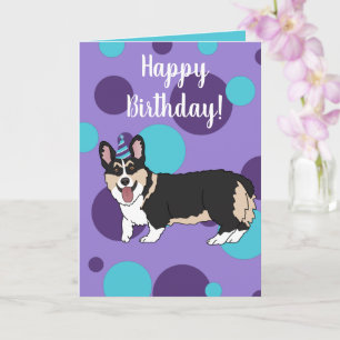Tarjeta Corgi de cumpleaños