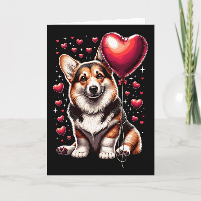 Tarjeta Corgi Dog Valentine's Day Dog Owner Valentine 1  (Anverso)