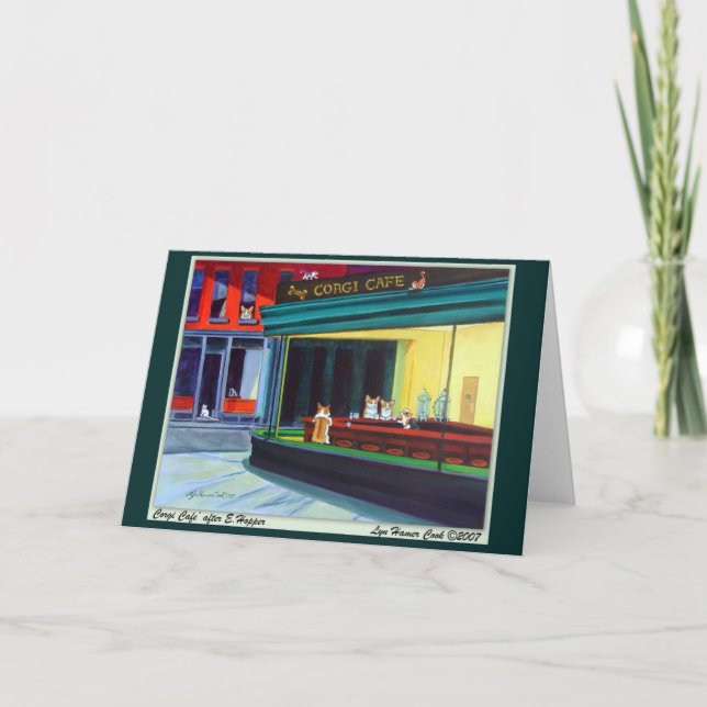 Tarjeta Corgi Galés del Pembroke (Anverso)