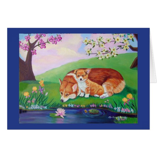 Tarjeta Corgi Galés del Pembroke