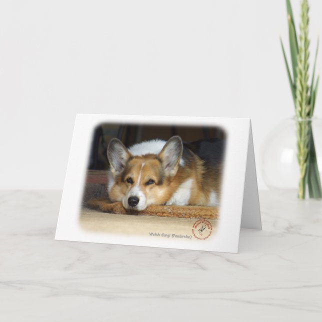 Tarjeta Corgi galés (Pembroke) (Anverso)
