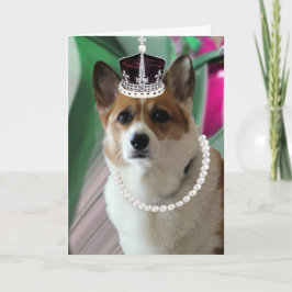 Tarjeta corgi princess