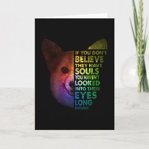 Tarjeta Corgi Si No Crees Que Se Le Miró A Los Ojos