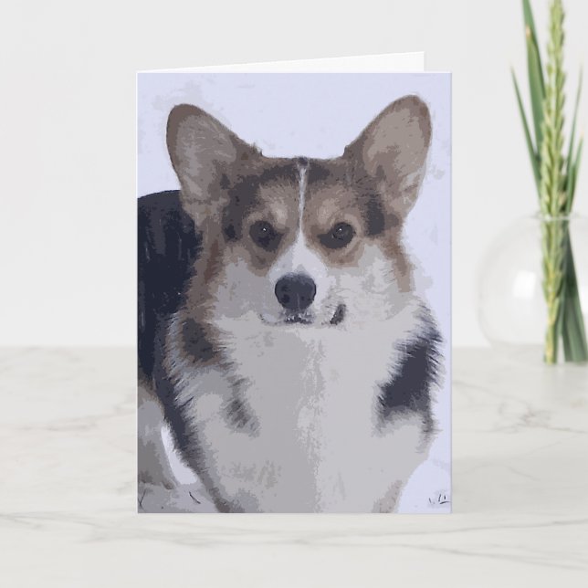 Tarjeta Corgi tricolor (Anverso)