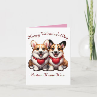 Tarjeta Corgi Valentine