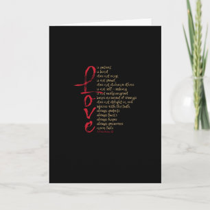 Tarjeta Corintios Versículo De La Biblia El Amor Es Pacien
