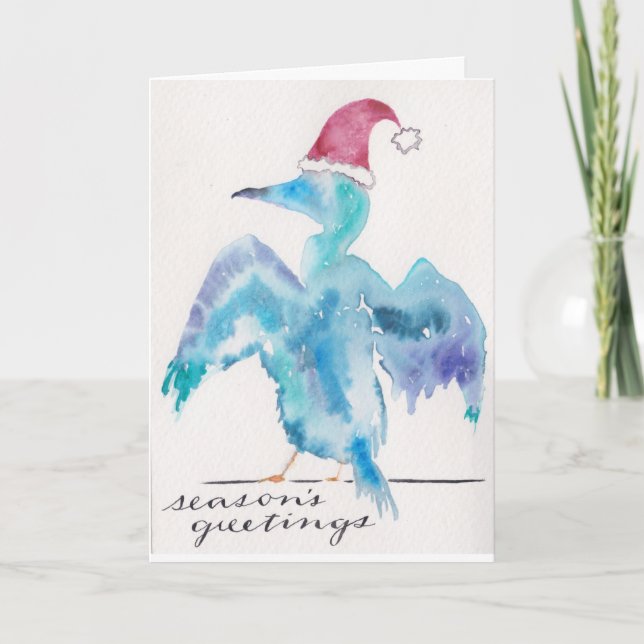 Tarjeta Cormorant para navidades (Anverso)