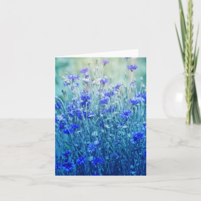 Tarjeta Cornflowers (Anverso)