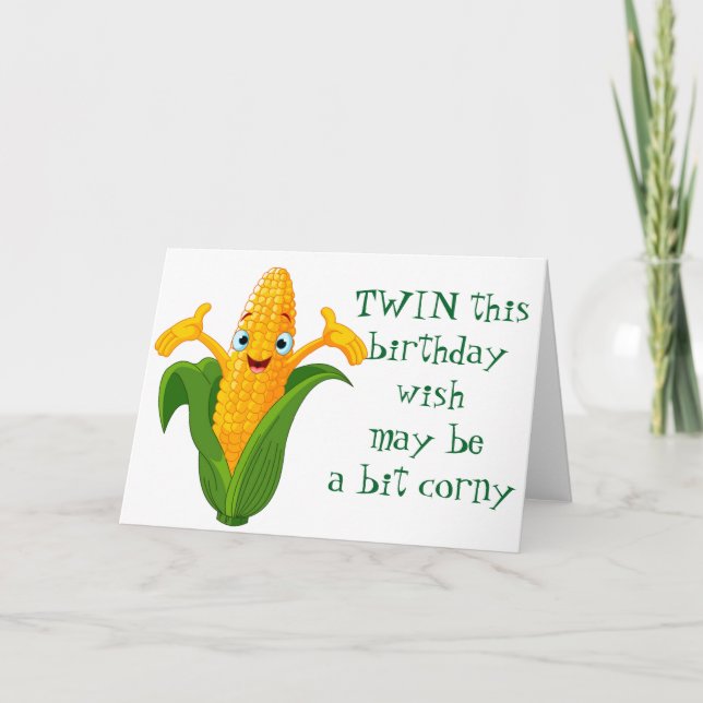 TARJETA ***CORNY** DESEO DEL CUMPLEAÑOS DE ****TWIN**** (Anverso)