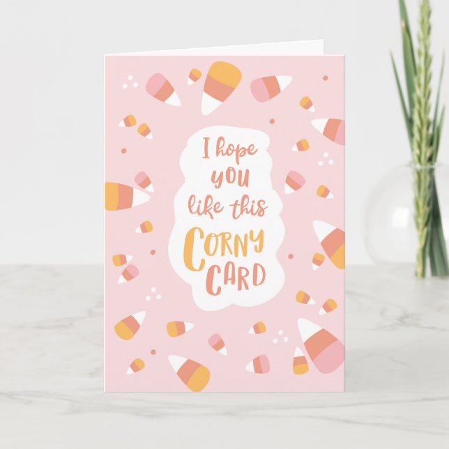 Tarjeta Corny Halloween (Anverso)