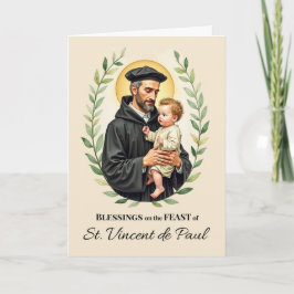 Tarjeta Corona de Bendiciones del Día de la Fiesta de San 