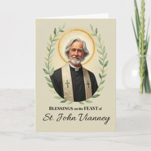Tarjeta Corona de bendiciones del día de la fiesta de San 