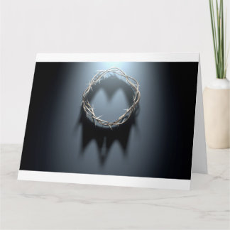 Tarjeta Corona De Espadas Con Sombra Real