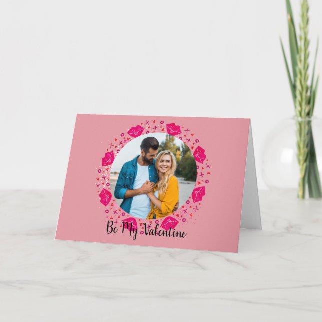 Tarjeta Corona de fotos de cariño (Anverso)