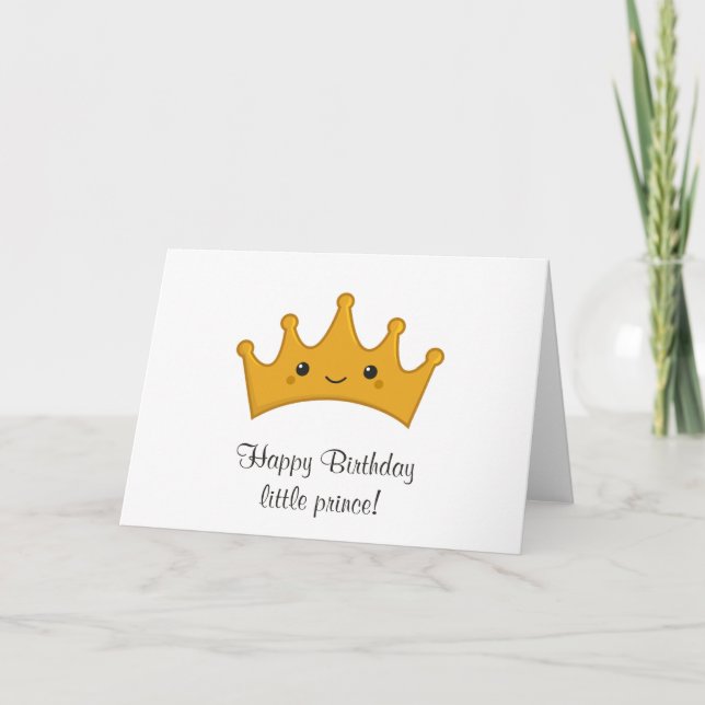 Tarjeta Corona de Kawaii (Anverso)