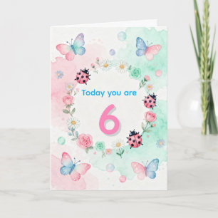 Tarjeta Corona de mariquita Cumpleaños infantil