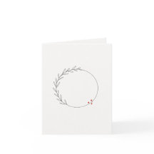 Corona de Navidad minimalista