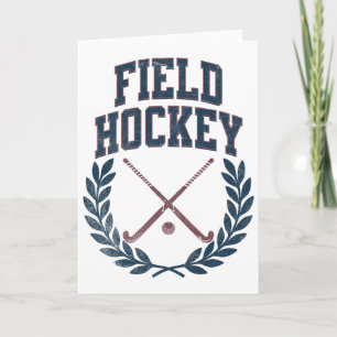 Tarjeta Corona de palos de hockey sobre hierba diseño univ