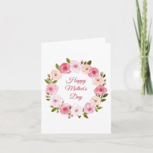 Corona de Rosas Acuarela Pastel Preciosa