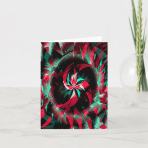 Tarjeta Corona de Yule giratoria....