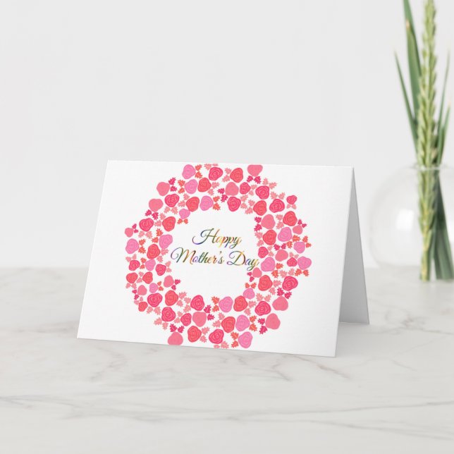 Tarjeta  Corona del Día de la Madre (Anverso)