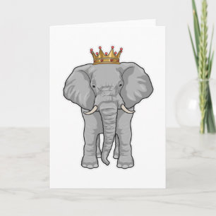 Tarjeta Corona del Rey Elefante