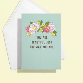 Tarjeta Corona Floral de ajuste sin filtro solo porque