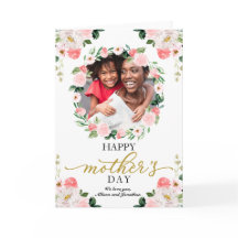 Corona Floral Foto Personalizada Día de la Madre
