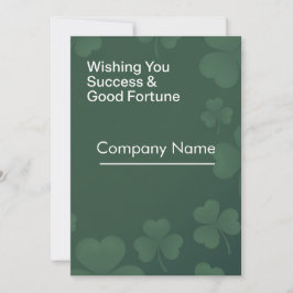 Tarjeta Corporate St. Patrick’s Day Success & Good Fortune
