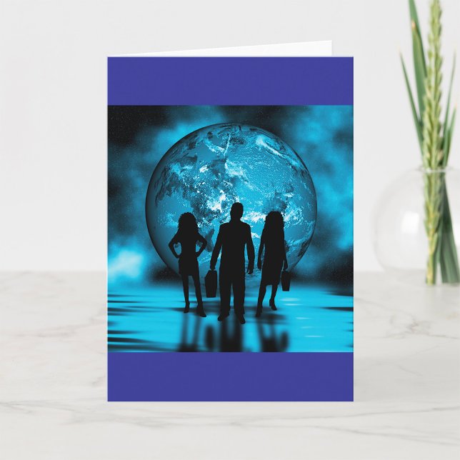 Tarjeta Corporate Team Silhouette Futuristic Business (Subido por el creador)