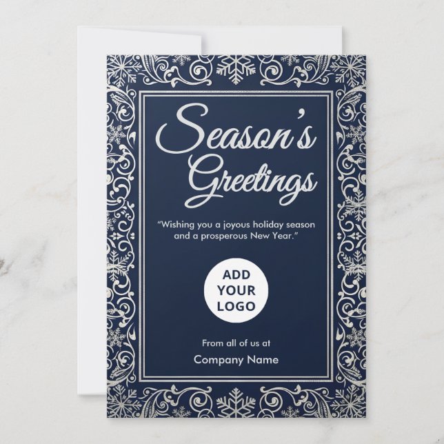 Tarjeta Corporativa Copo de Nieve de Medianoche (Anverso)