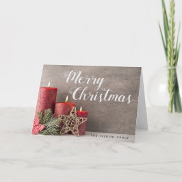 Tarjeta corporativa de las Felices Navidad de las
