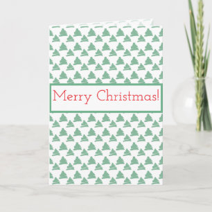 Tarjeta corporativa de Navidad con un árbol de pin