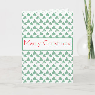 Tarjeta corporativa de Navidad con un árbol de pin