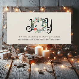 Tarjeta corporativa Laurel Wreath Joy