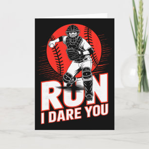 Tarjeta Corre I te atrevo a vender catcher divertido Vende