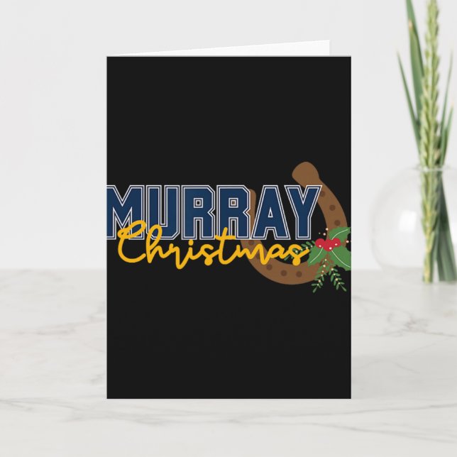 Tarjeta ¡Corredores de Navidad de Murray!  (Anverso)